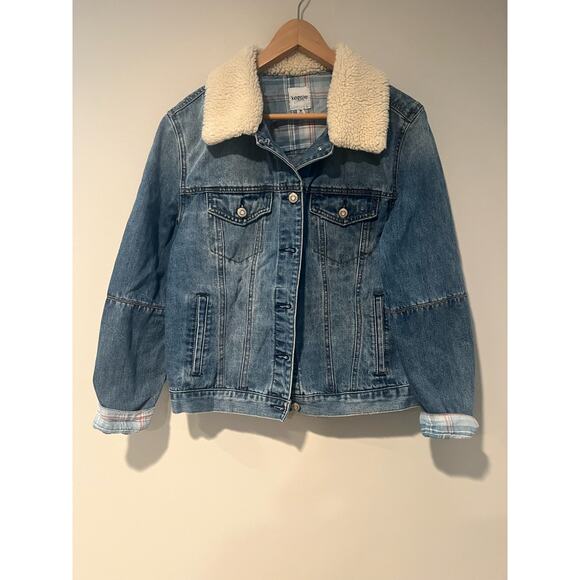 Kensie Jackets & Blazers - Kensie Denim Sherpa Jacket